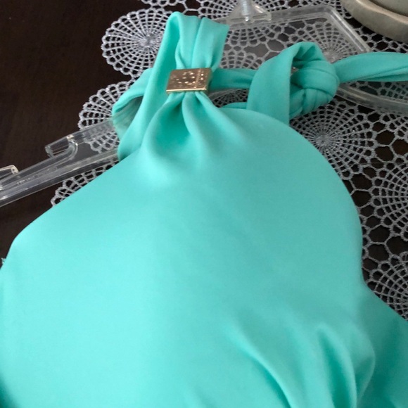 Victoria’s Secret The Unforgettable One Piece Aqua Seafoam Swimsuit 38C - Picture 3 of 9